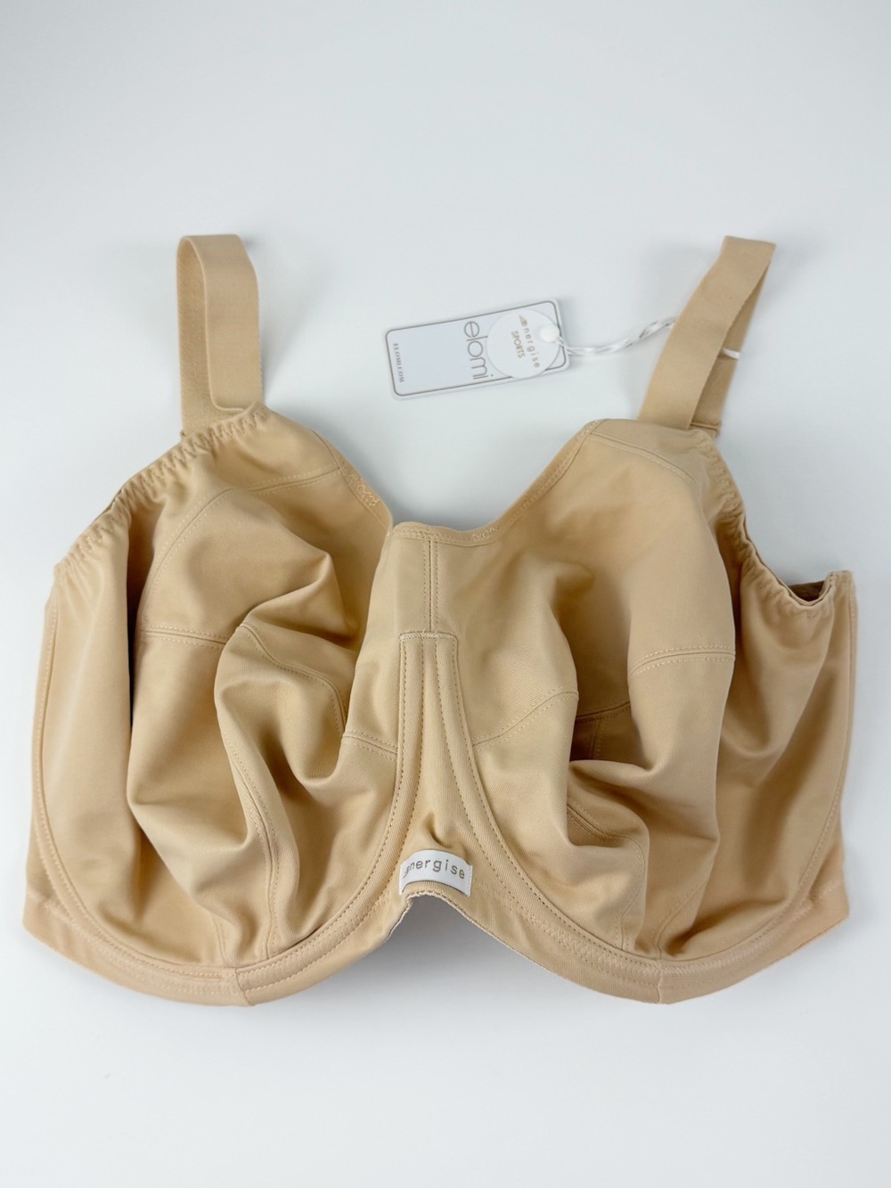Elomi Energise High Impact Underwire Sports Bra 36K Beige Nude EL8041NUE NWT